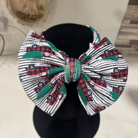 Set of 3 handmade stretch headbands. Christmas themed, 3-24 months - Picture 8 of 13